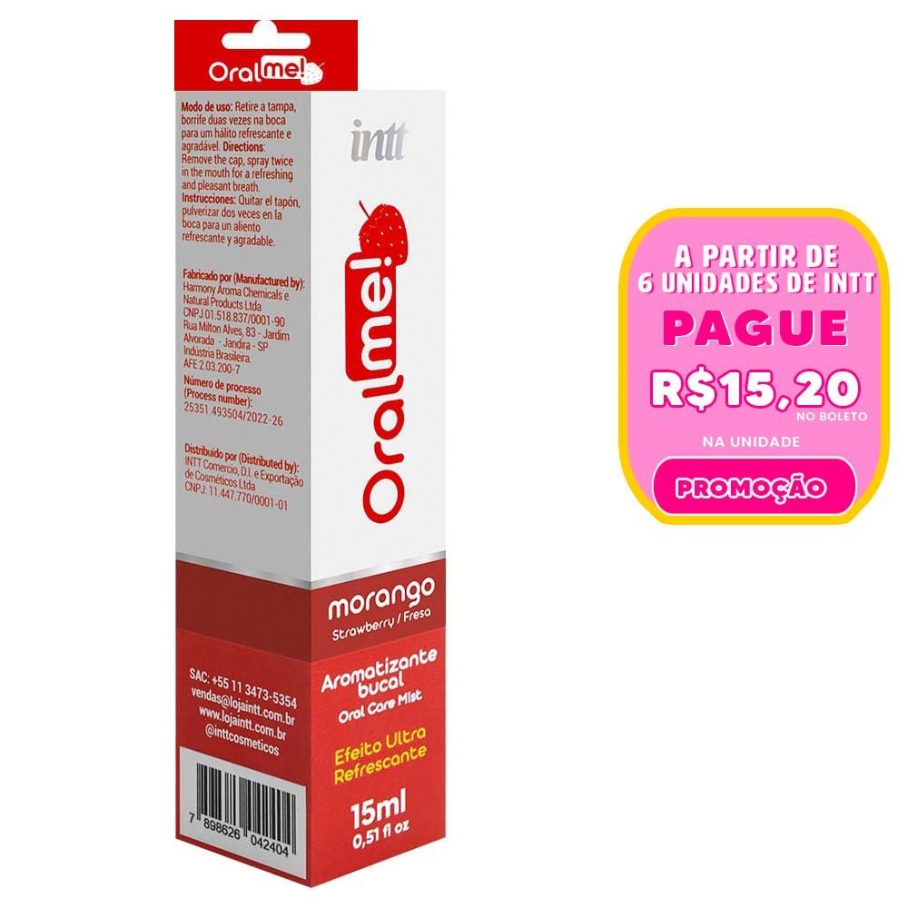 Oral Me Antisséptico Bucal Aromático 15ml Intt