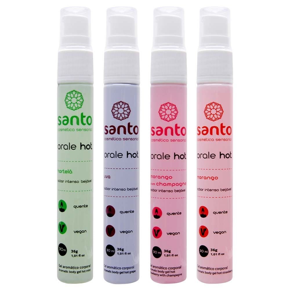 Orale Hot Gel Comestível Sabor Intenso 30ml Santo