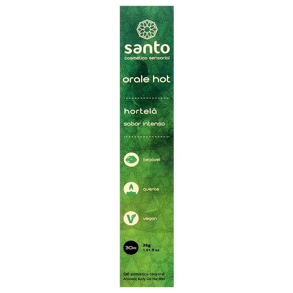Orale Hot Gel Comestível Sabor Intenso 30ml Santo