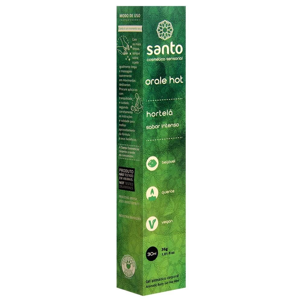 Orale Hot Gel Comestível Sabor Intenso 30ml Santo