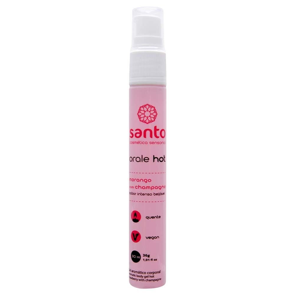 Orale Hot Gel Comestível Sabor Intenso 30ml Santo