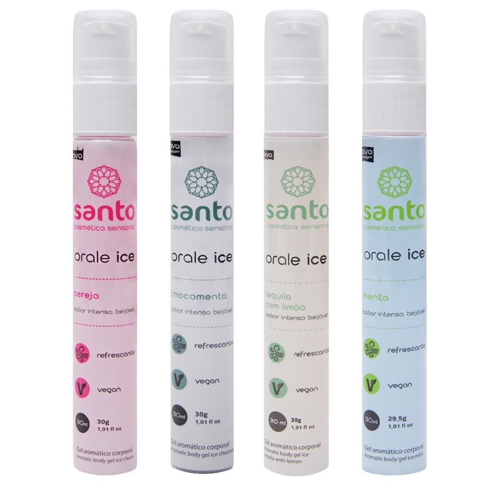Orale Ice Gel Comestível Sabor Intenso 30ml Santo