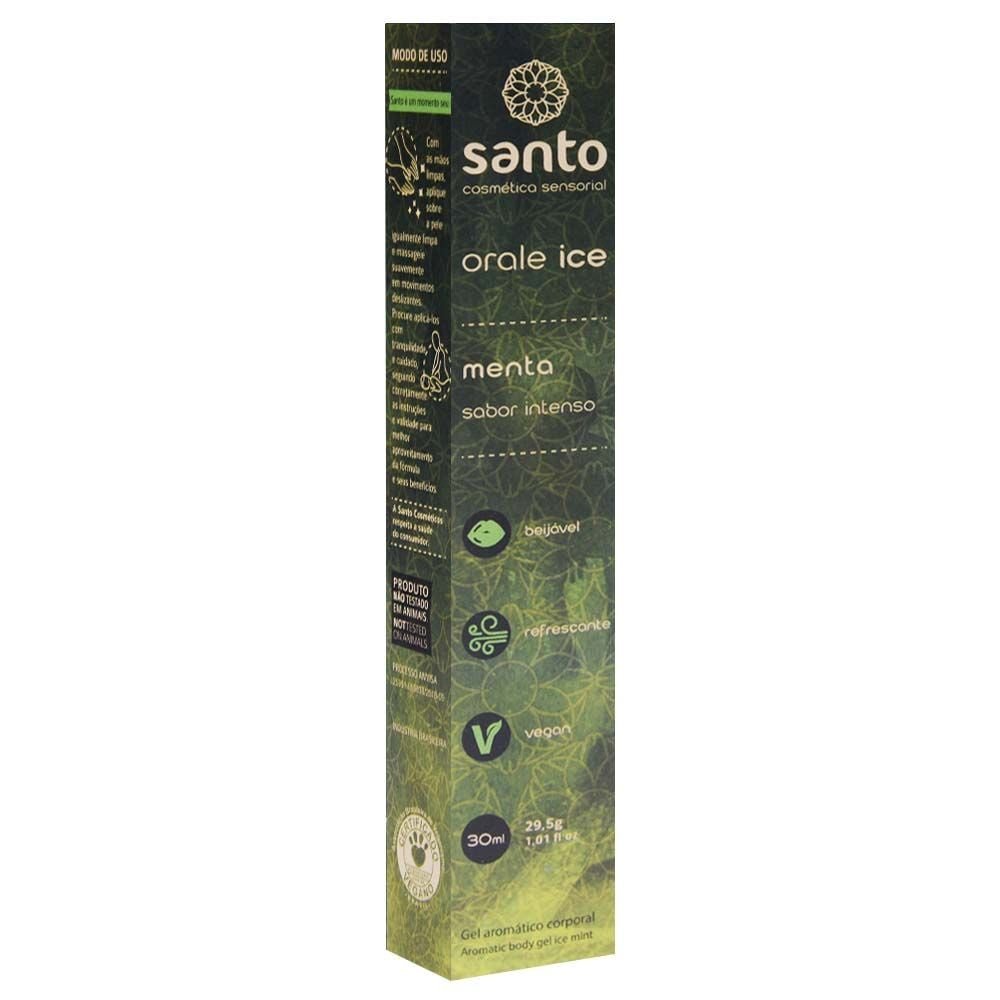 Orale Ice Gel Comestível Sabor Intenso 30ml Santo