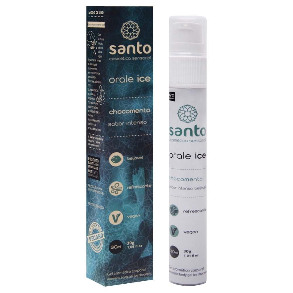 Orale Ice Gel Comestível Sabor Intenso 30ml Santo