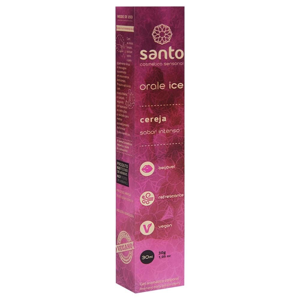 Orale Ice Gel Comestível Sabor Intenso 30ml Santo