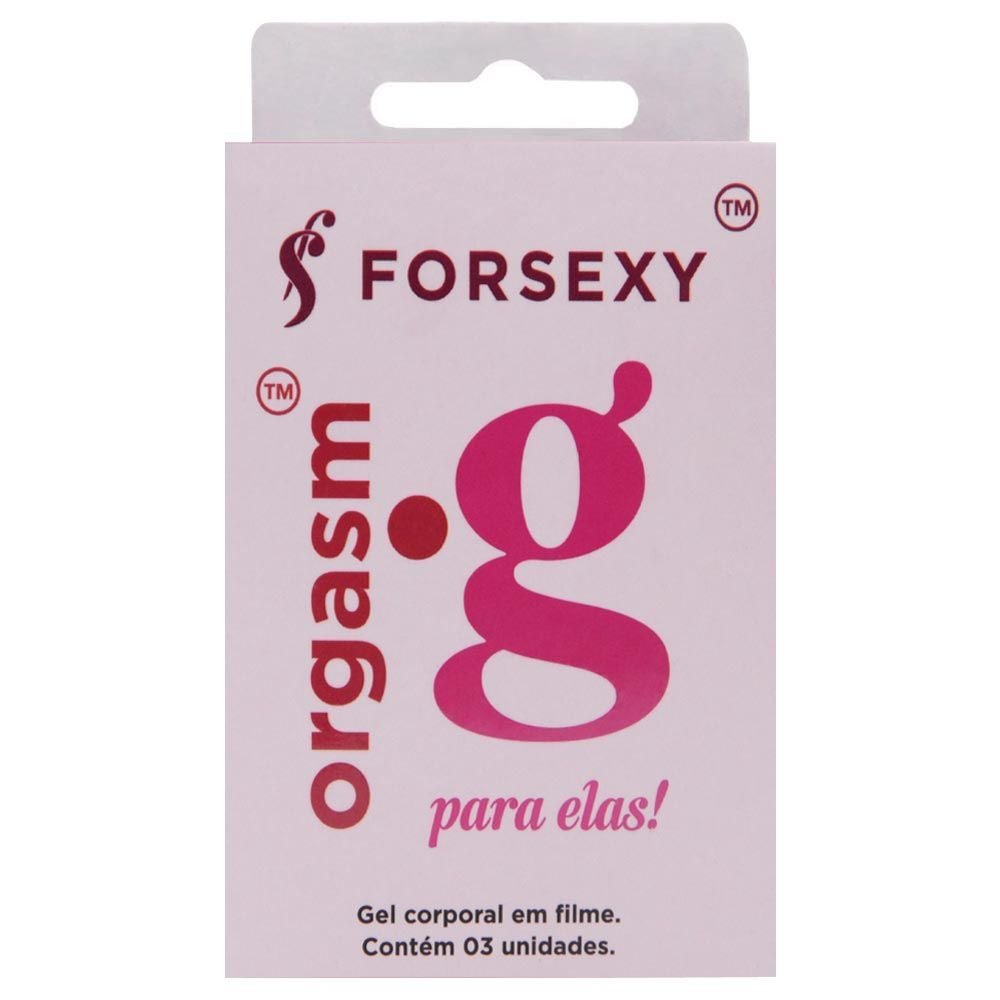 Orgasm.g Excitante Gel Filme Para Elas 03 Unidades For Sexy