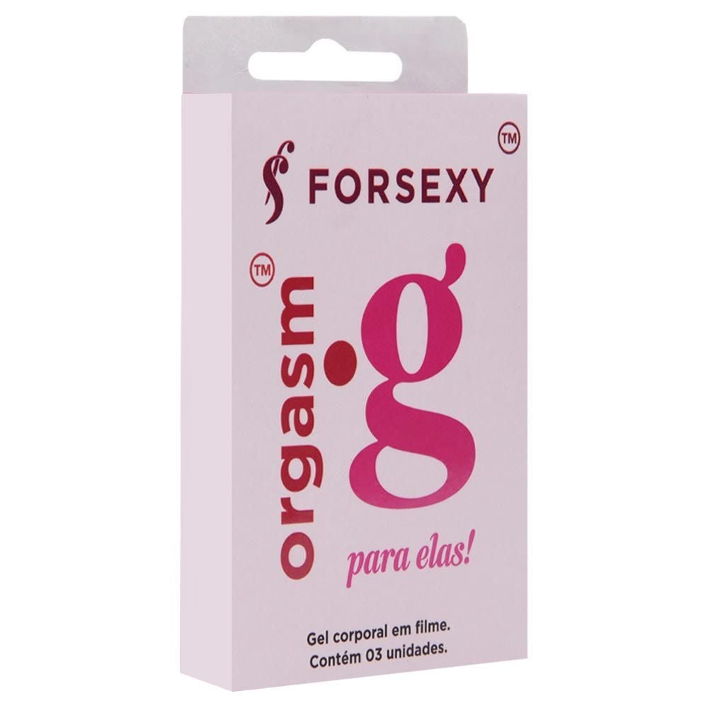 Orgasm.g Excitante Gel Filme Para Elas 03 Unidades For Sexy