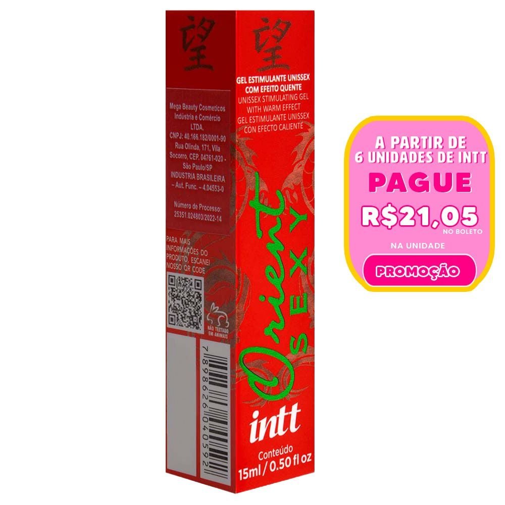 Orient Gel Estimulante Efeito Quente 15ml Intt