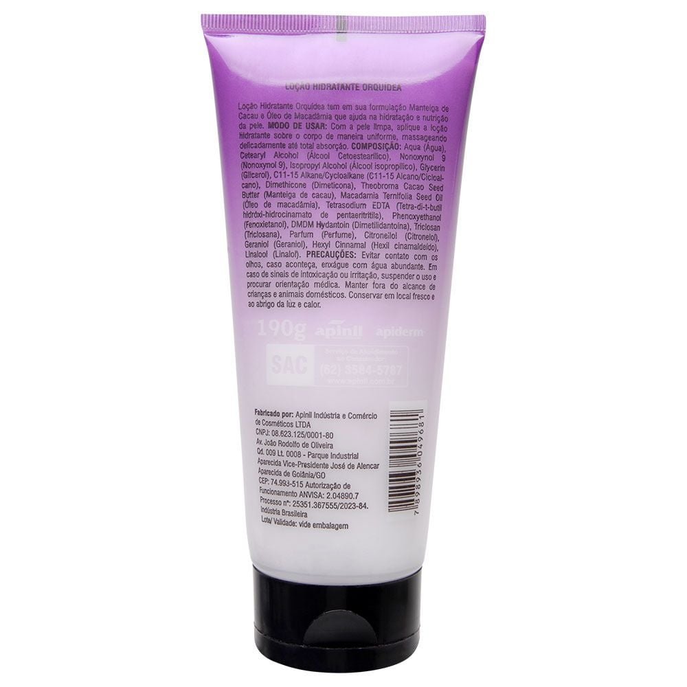 Orquídea Loção Hidratante Corporal 190g Apinil