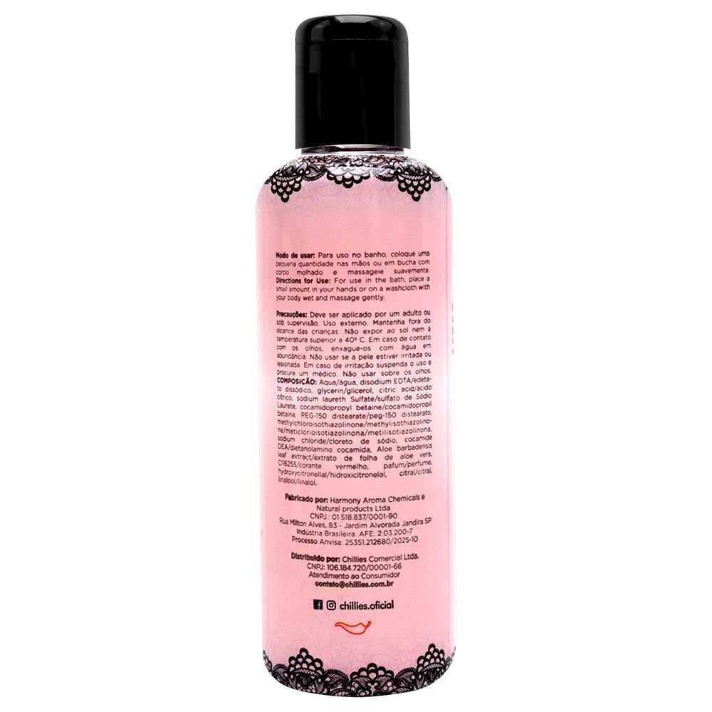Ousada Espuma De Banho Afrodisíaca 140ml Chillies