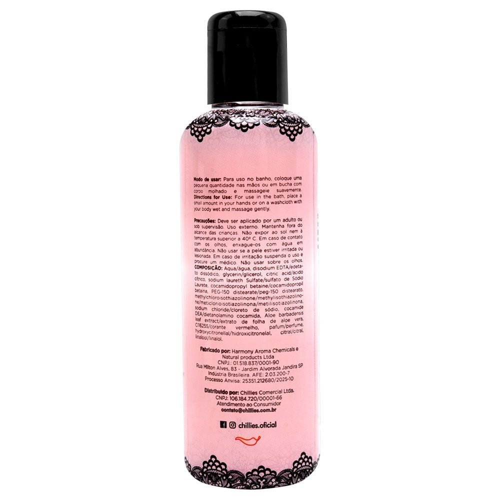 Ousada Espuma De Banho Afrodisíaca 140ml Chillies