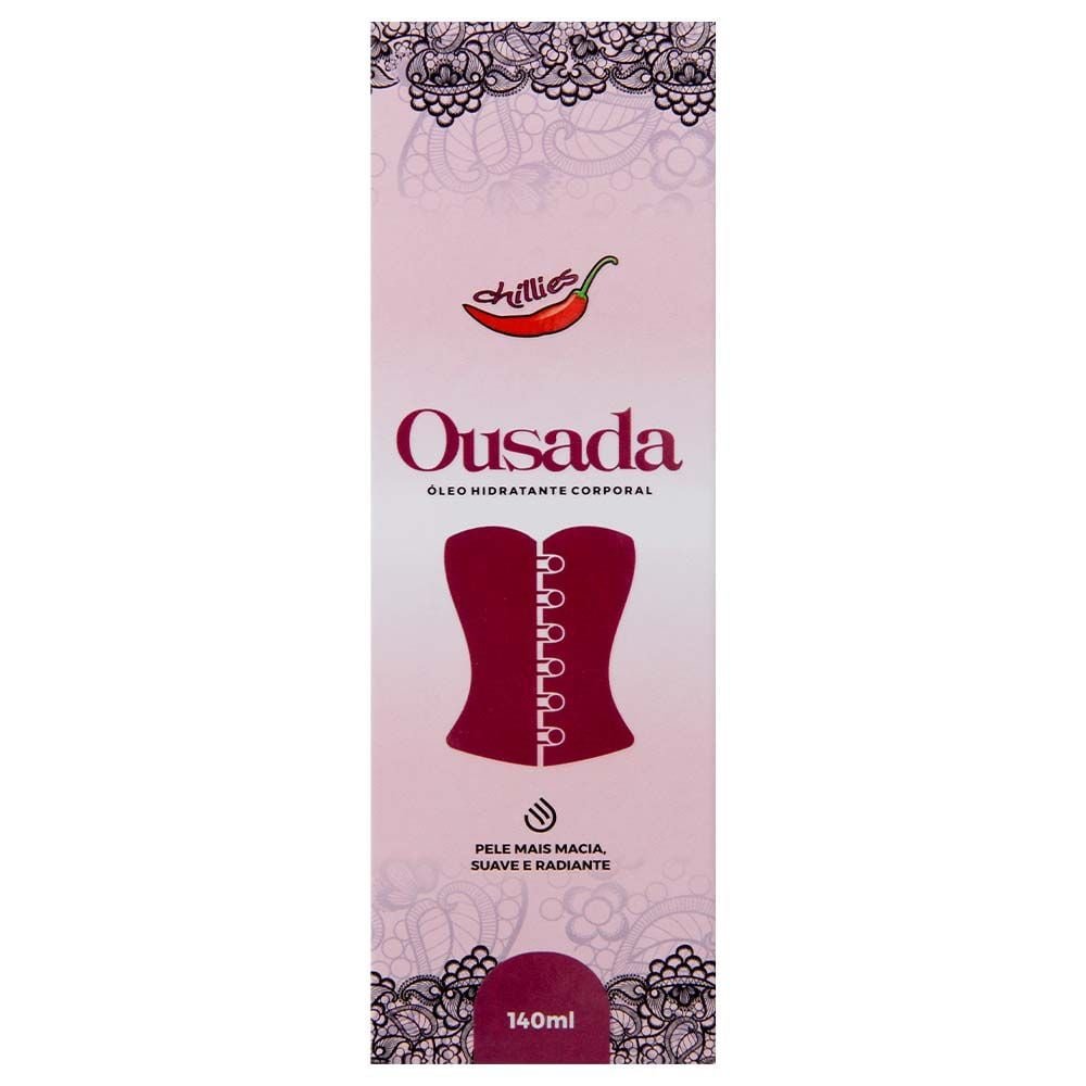 Ousada óleo Hidratante Sensual 140ml Chillies