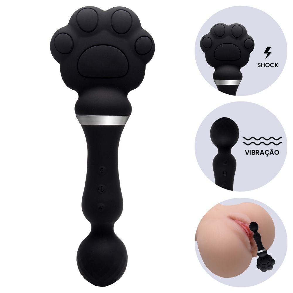 Palmatória Gatinho Vibro E Choque Youvibe Vipmix