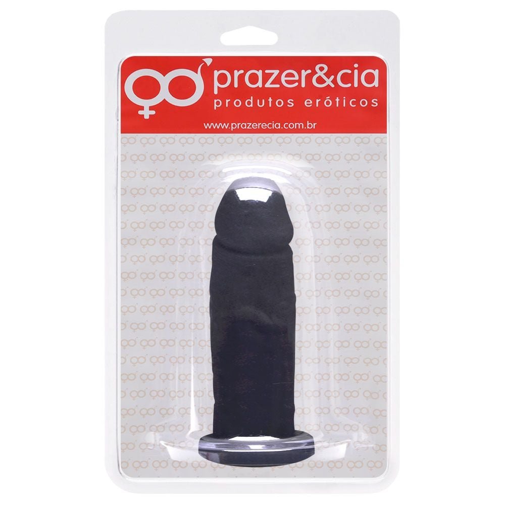 Pênis Borracha Maciça 13,5 X 3,9cm Prazer E Cia