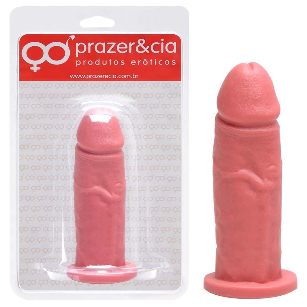 Pênis Borracha Maciça 13,5 X 3,9cm Prazer E Cia