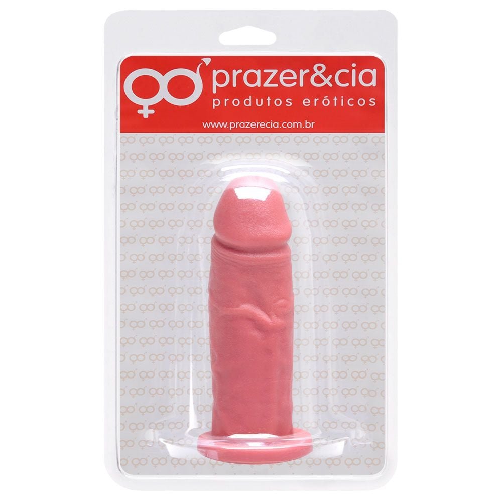 Pênis Borracha Maciça 13,5 X 3,9cm Prazer E Cia