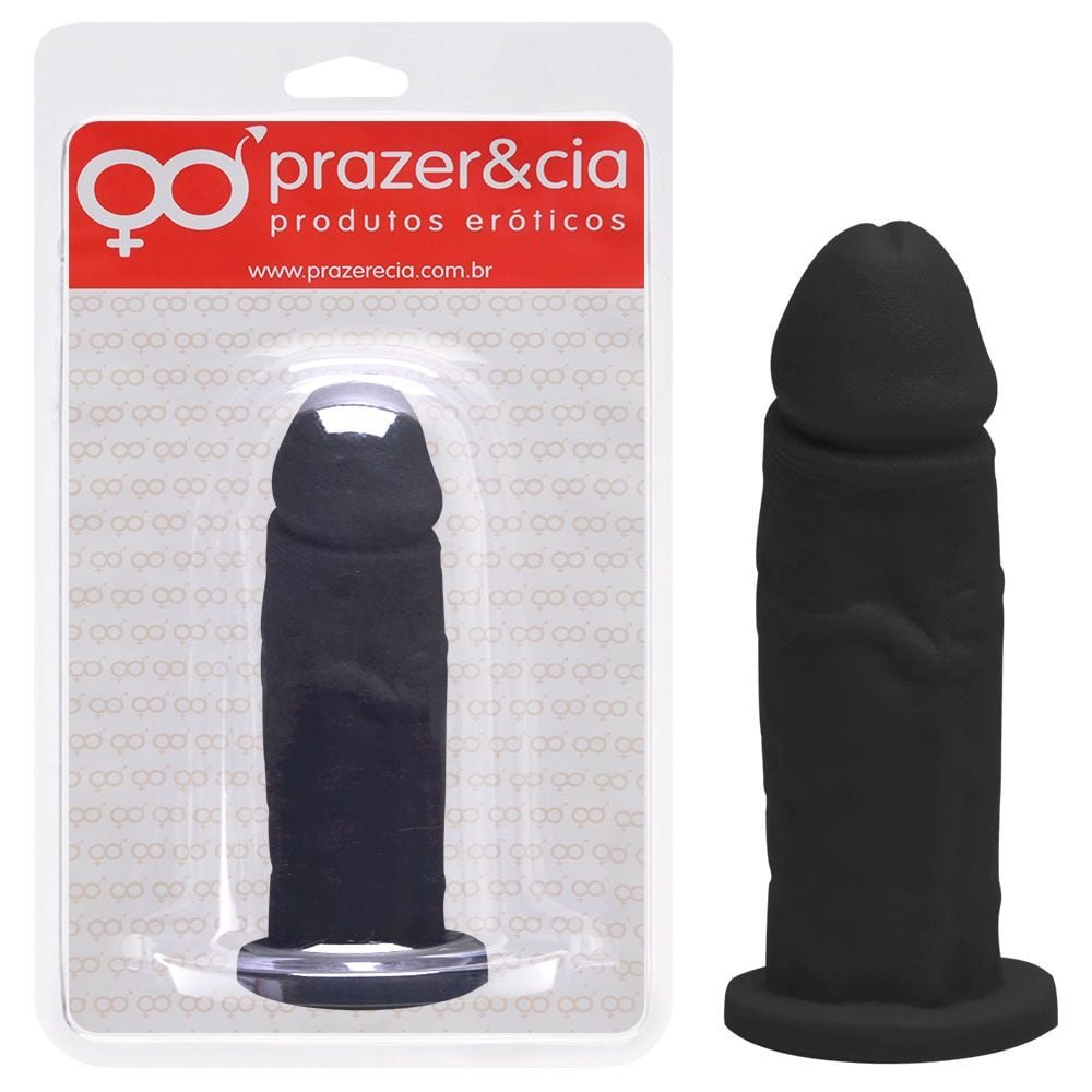 Pênis Borracha Maciça 13,5 X 3,9cm Prazer E Cia