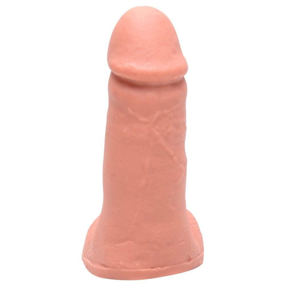Pênis Borracha Maciço Escroto 12 X 3,7cm Dominatrixxx
