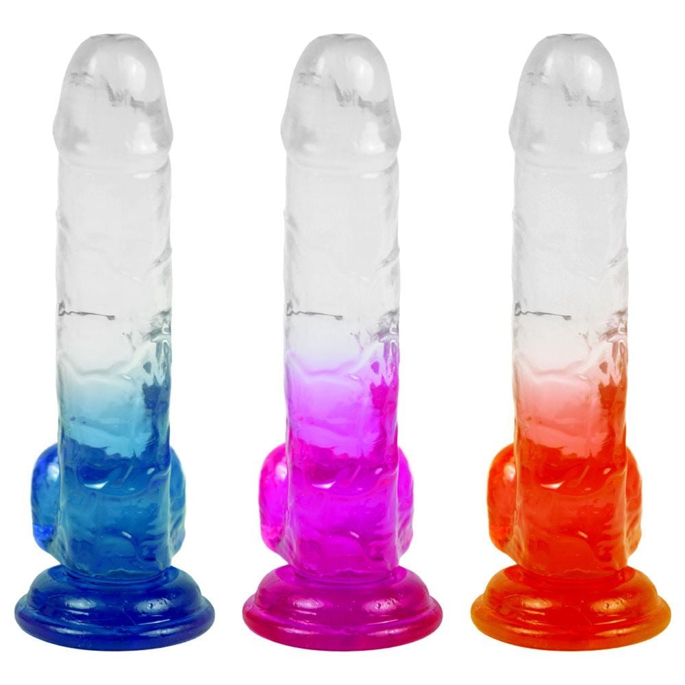 Pênis Color Jelly 20,5 X 4cm Com Ventosa Youvibe Vipmix