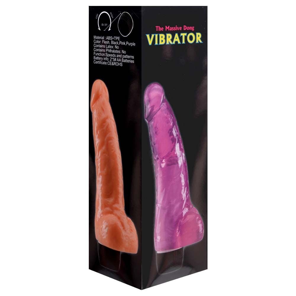Pênis Com Escroto Vibrador 19 X 4,8cm Sexy Import