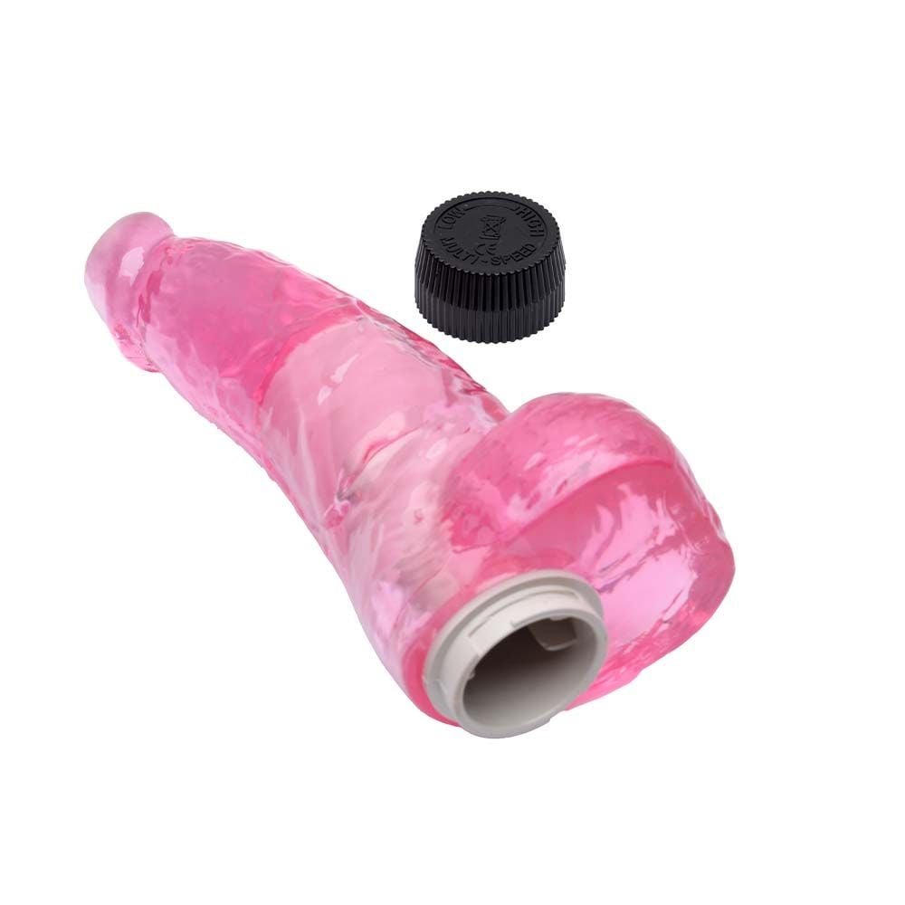 Pênis Com Escroto Vibrador 19 X 4,8cm Sexy Import