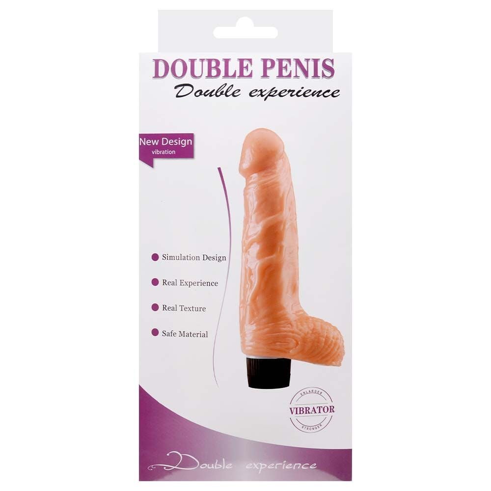 Pênis Com Escroto Vibrador 20 X 4,8cm Sexy Import