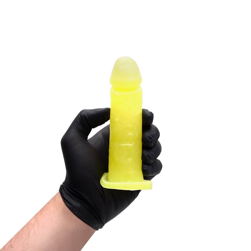 Pênis De Borracha Fosforescente 16 X 3,7cm Kgel