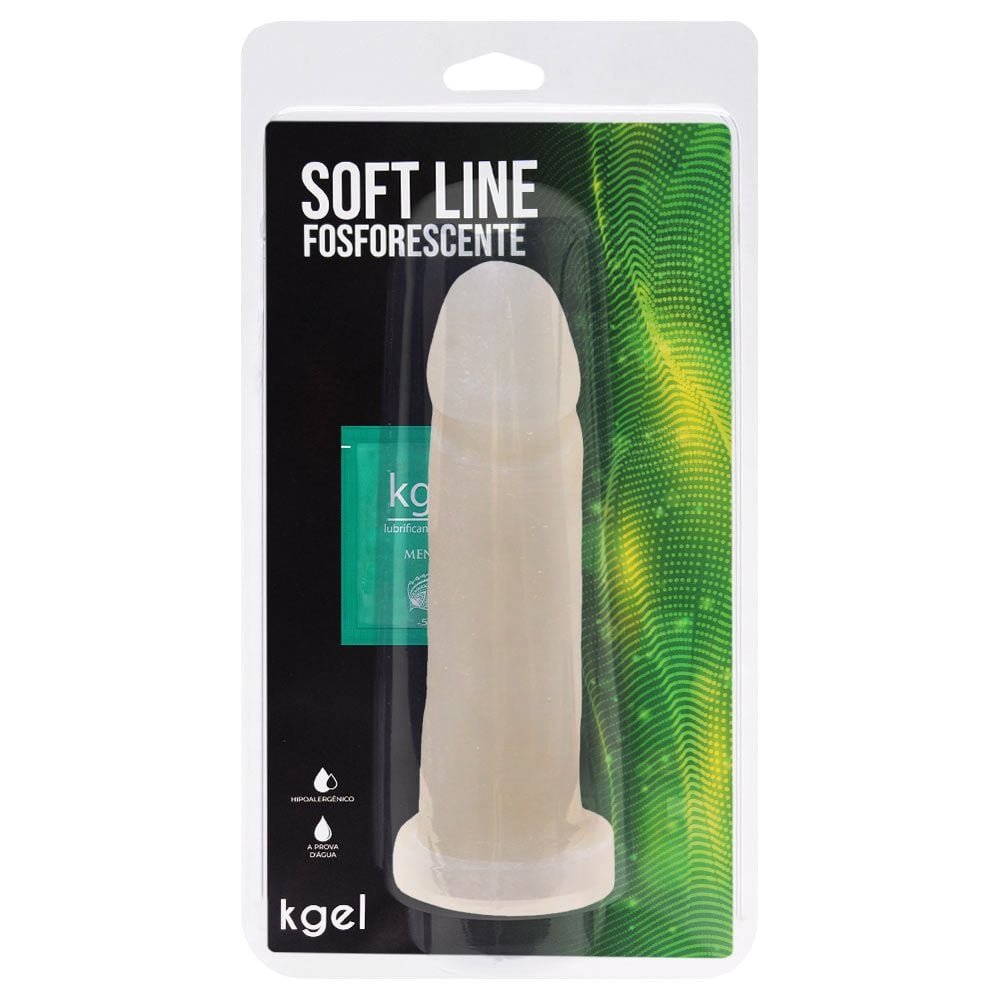 Pênis De Borracha Fosforescente 17 X 4cm Kgel