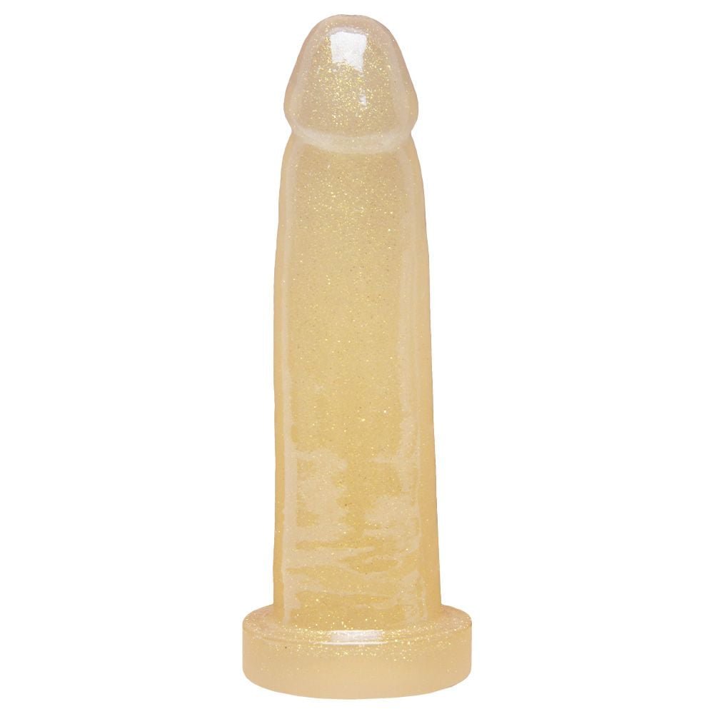 Pênis De Borracha Glitter 13,5 X 3,3cm Kgel