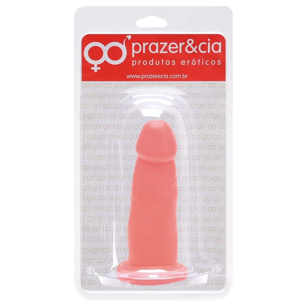 Pênis De Borracha Maciça 11 X 3,1cm Prazer E Cia