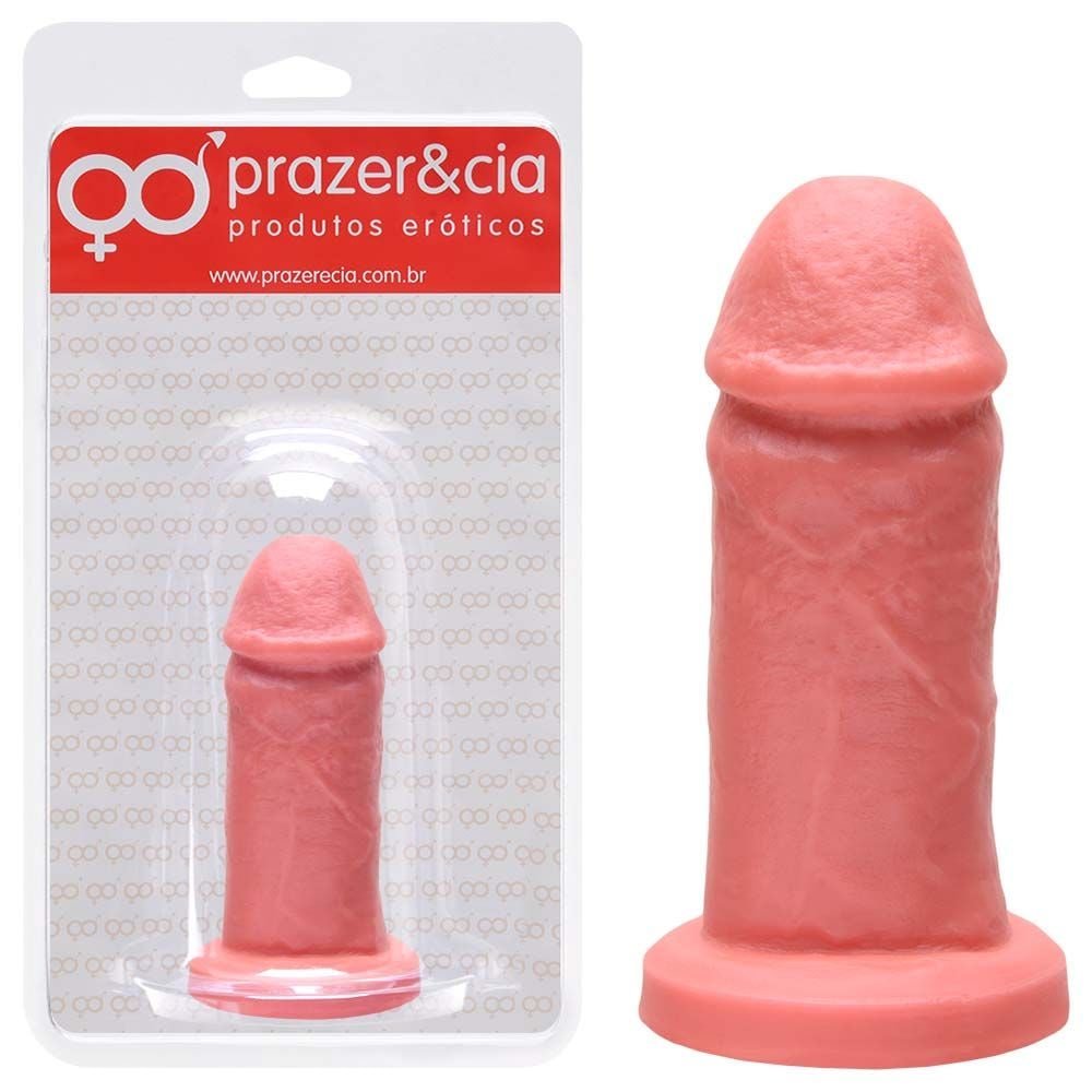 Pênis De Borracha Maciça 11,7 X 3,8cm Prazer E Cia