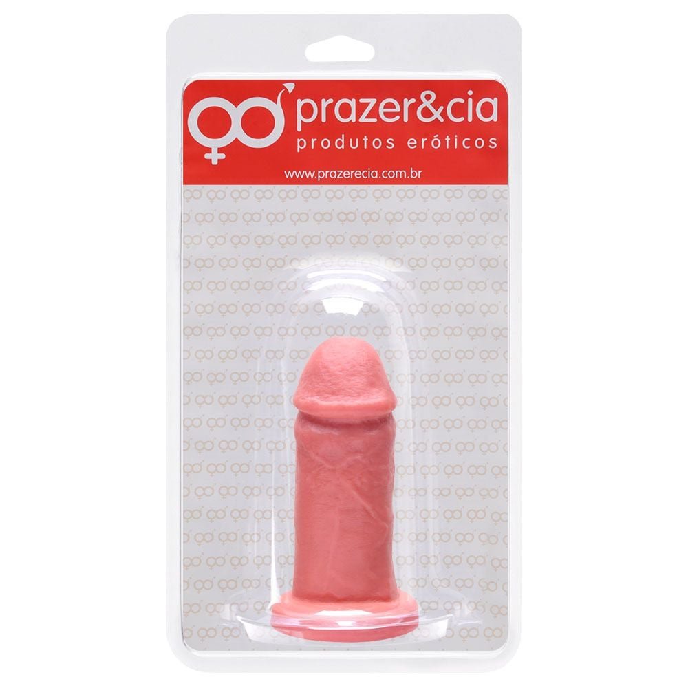 Pênis De Borracha Maciça 11,7 X 3,8cm Prazer E Cia