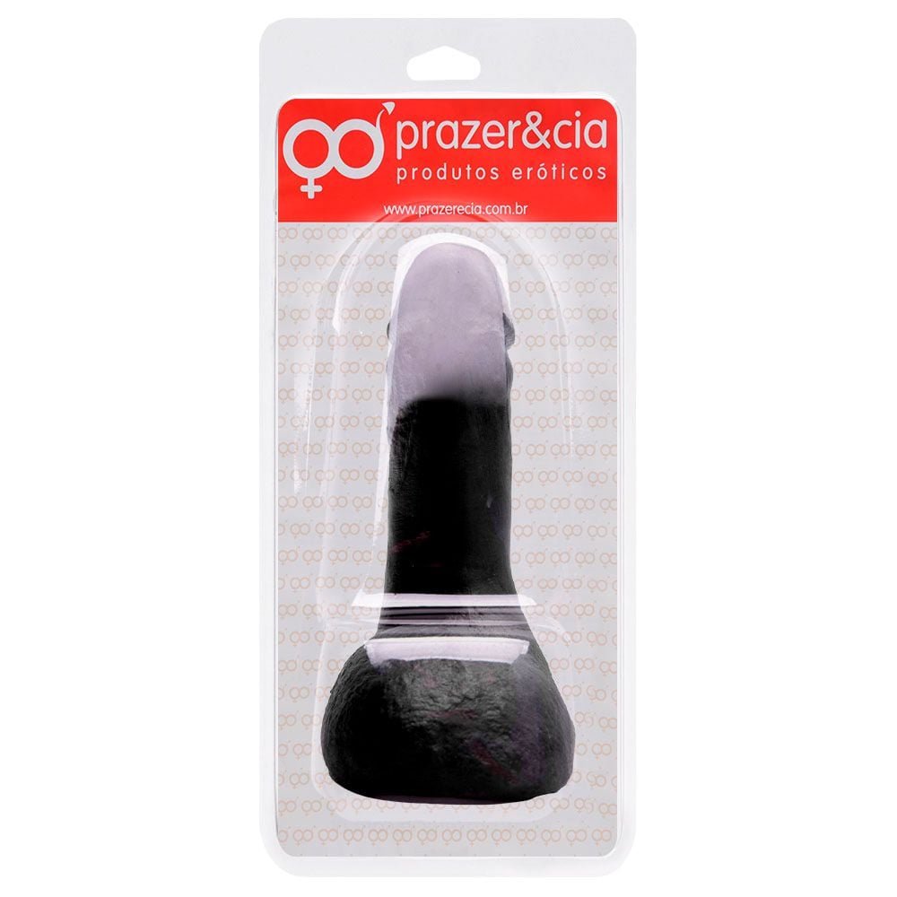 Pênis De Borracha Maciça 11,8 X 3,6cm Prazer E Cia