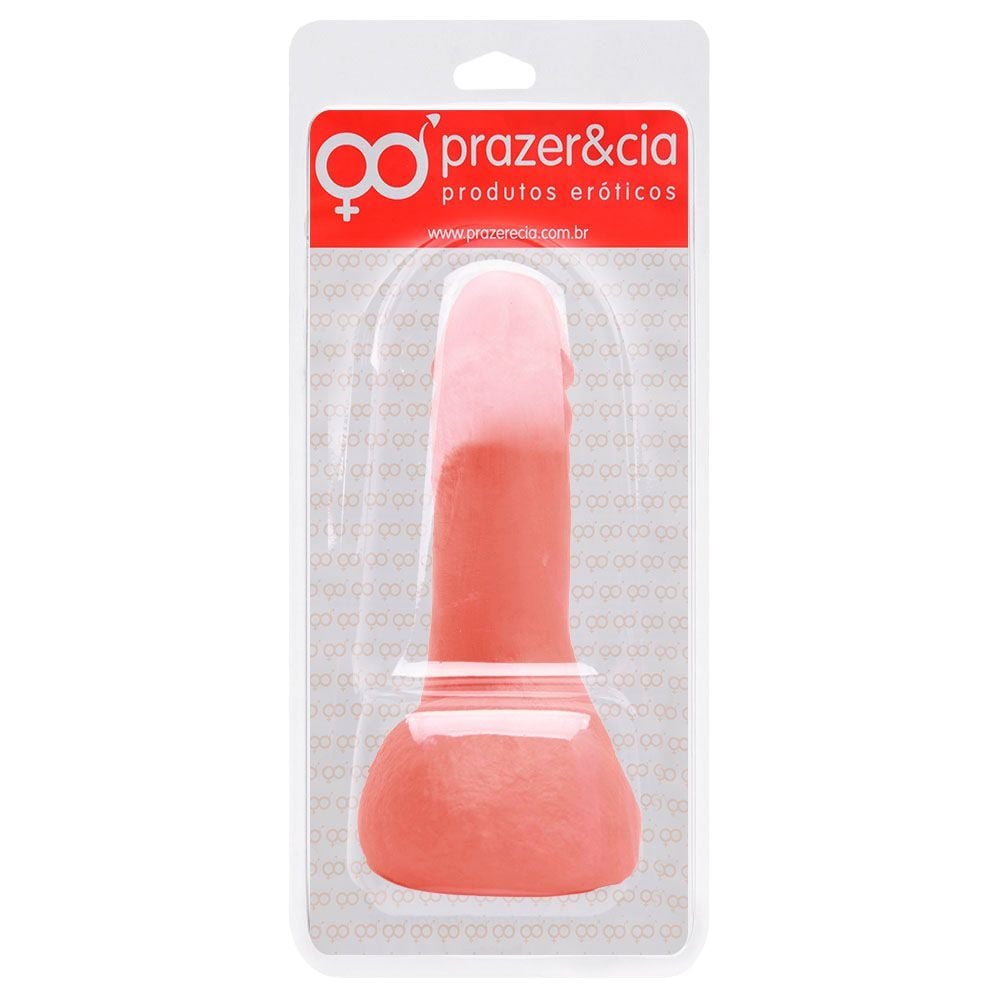 Pênis De Borracha Maciça 11,8 X 3,6cm Prazer E Cia