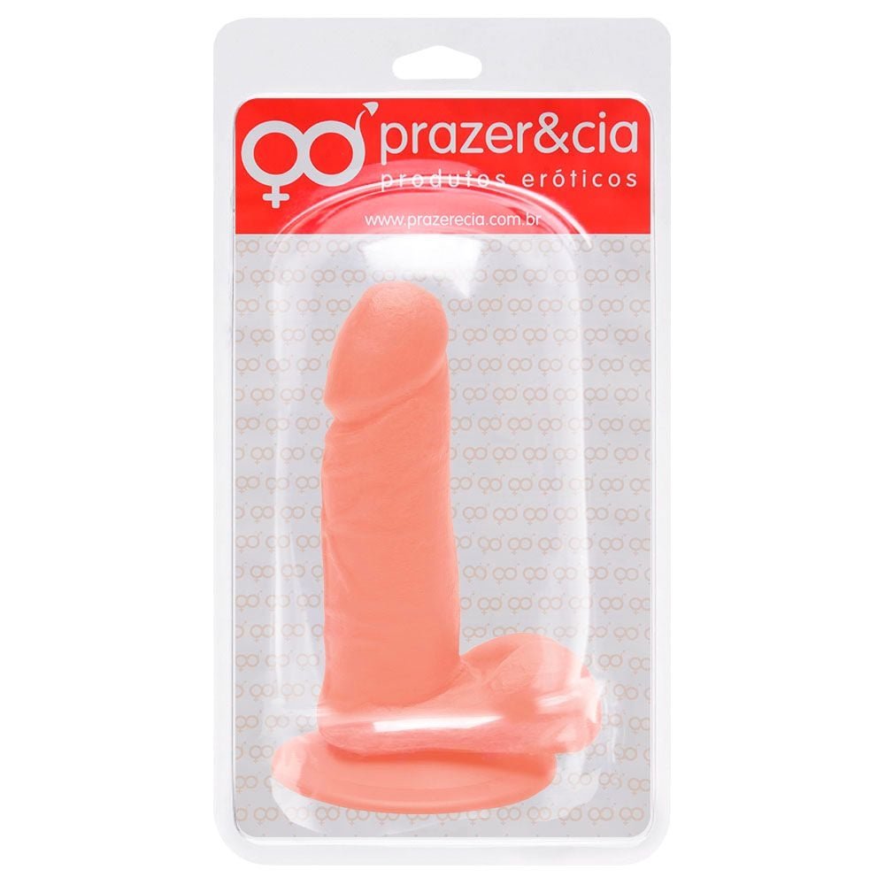 Pênis De Borracha Maciça 12 X 2,8cm Prazer E Cia