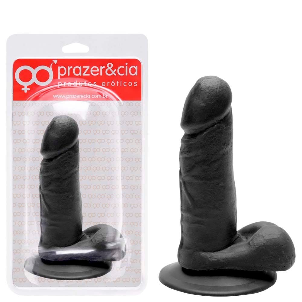 Pênis De Borracha Maciça 12 X 2,8cm Prazer E Cia
