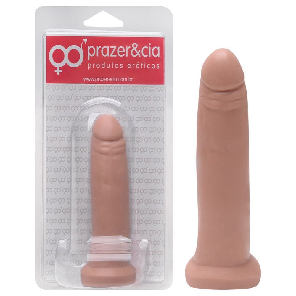 Pênis De Borracha Maciça 12,4 X 3,1cm Prazer E Cia
