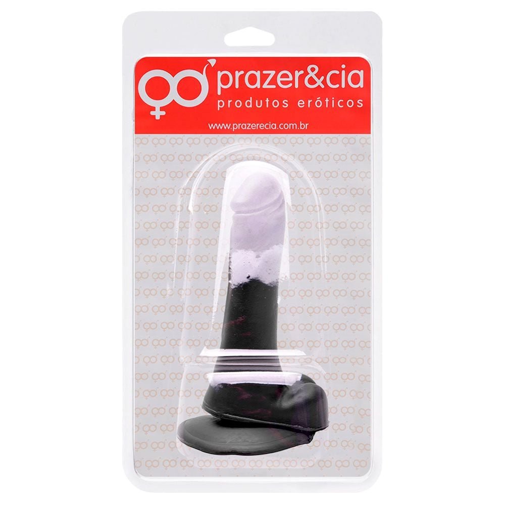 Pênis De Borracha Maciça 13,3 X 2,4cm Prazer E Cia