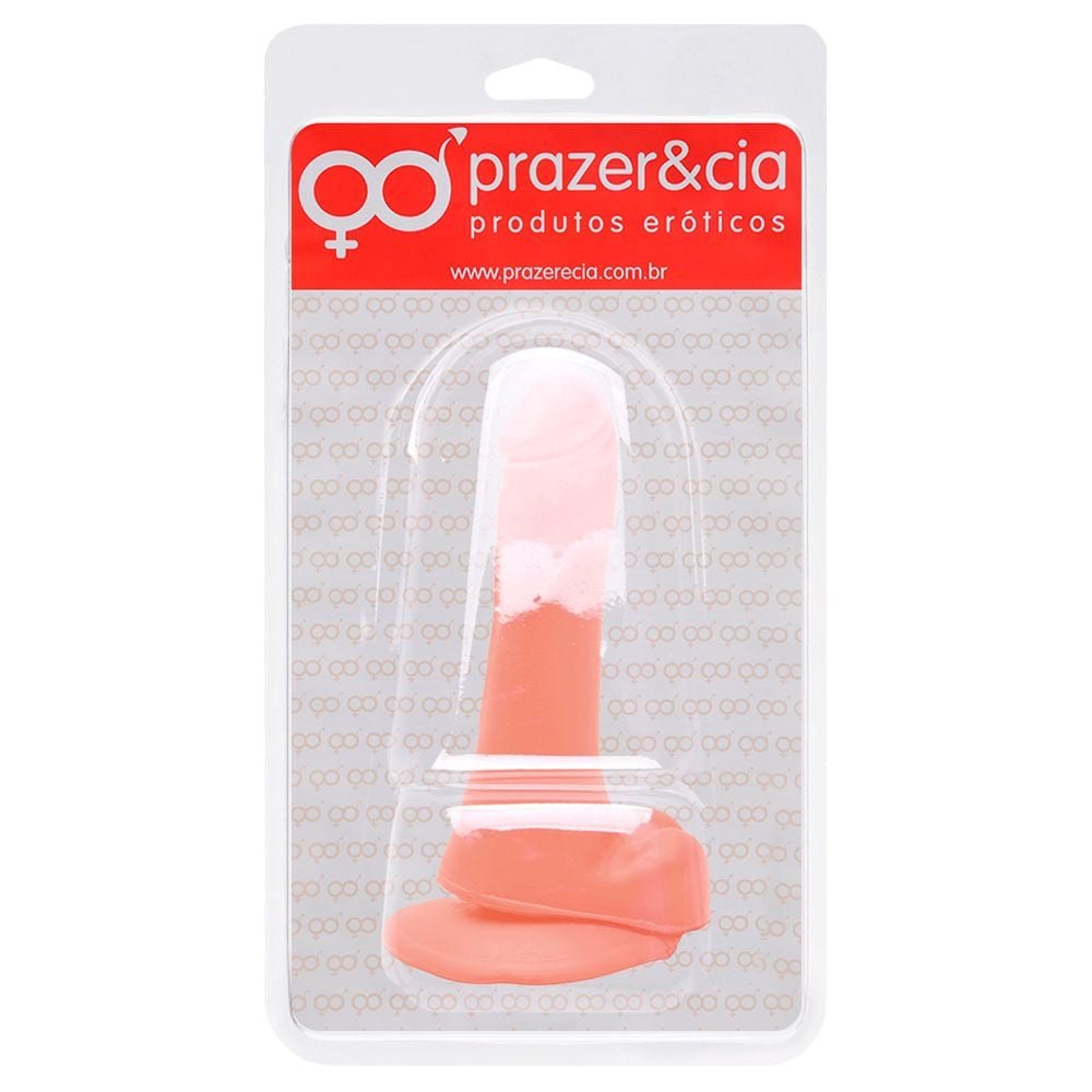 Pênis De Borracha Maciça 13,3 X 2,4cm Prazer E Cia