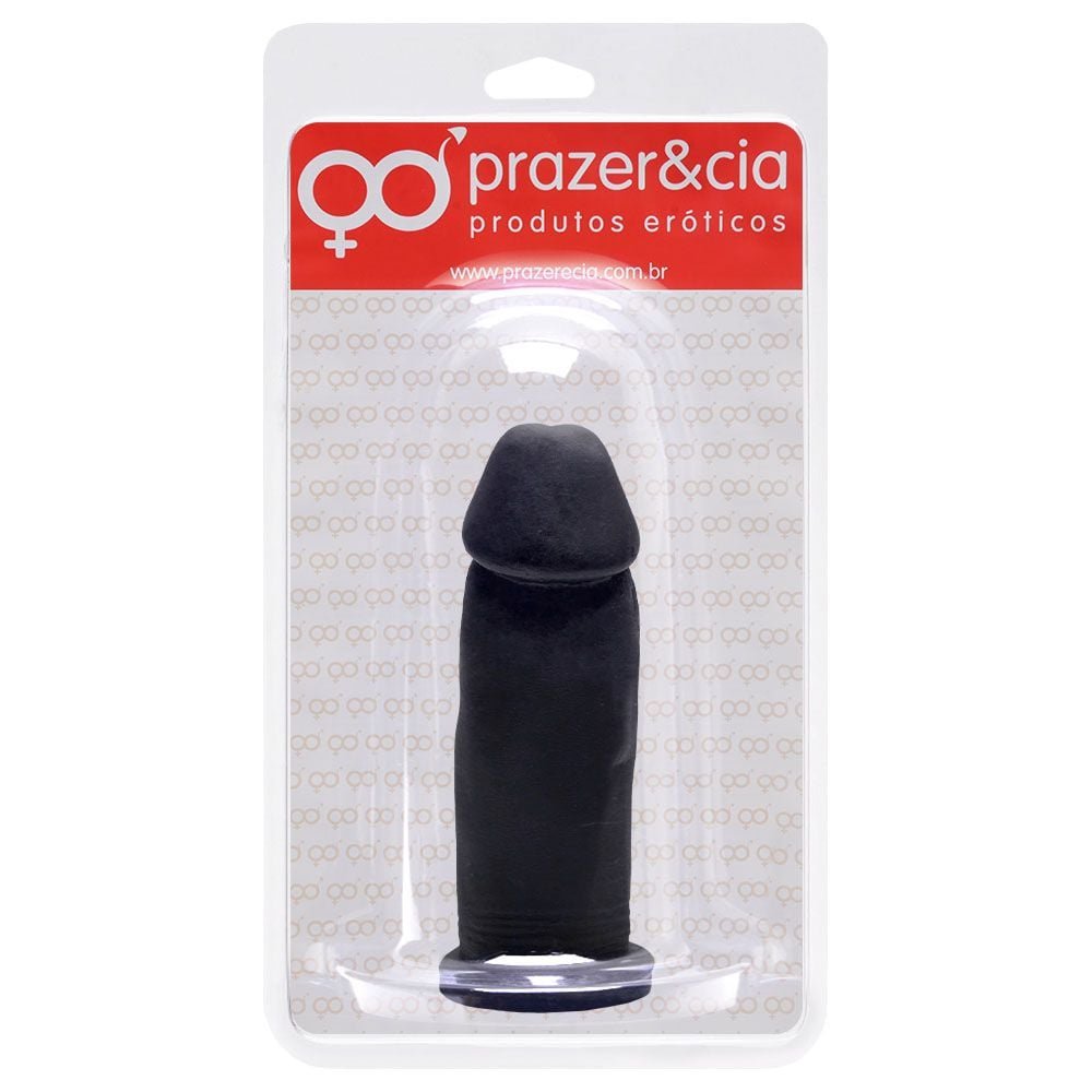 Pênis De Borracha Maciça 13,5 X 3,9cm Prazer E Cia