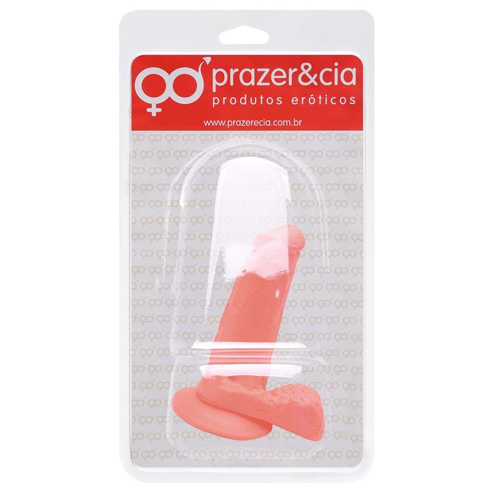 Pênis De Borracha Maciça 14 X 3,2cm Prazer E Cia