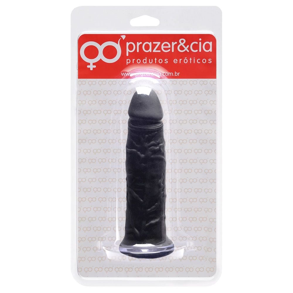 Pênis De Borracha Maciça 14 X 3,4cm Prazer E Cia