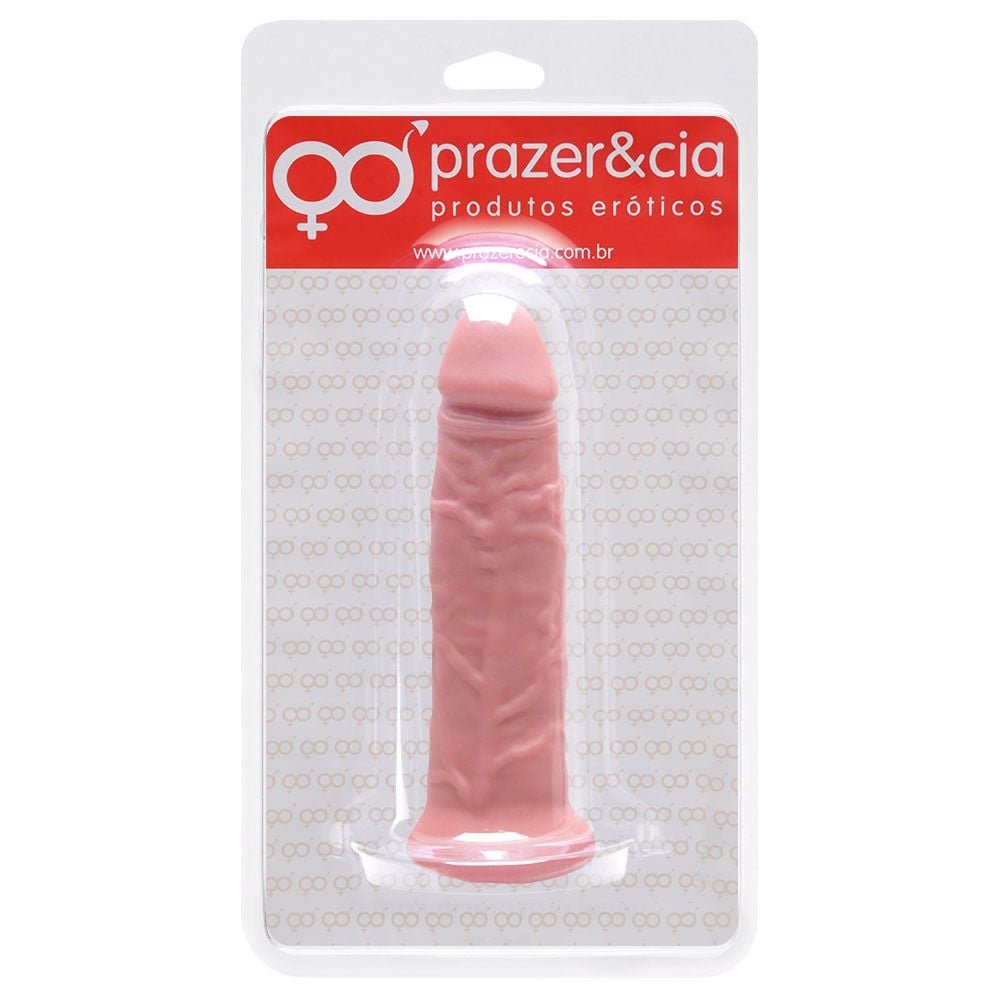 Pênis De Borracha Maciça 14 X 3,4cm Prazer E Cia