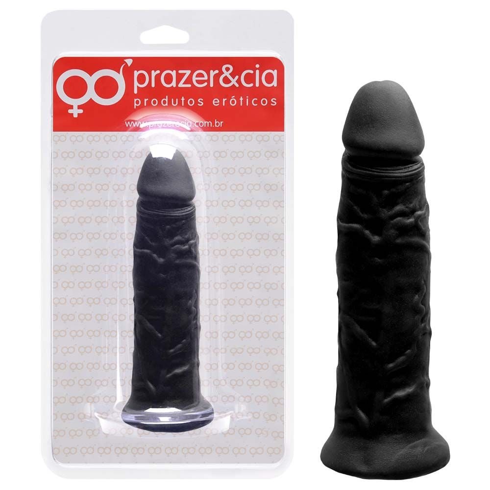 Pênis De Borracha Maciça 14 X 3,4cm Prazer E Cia