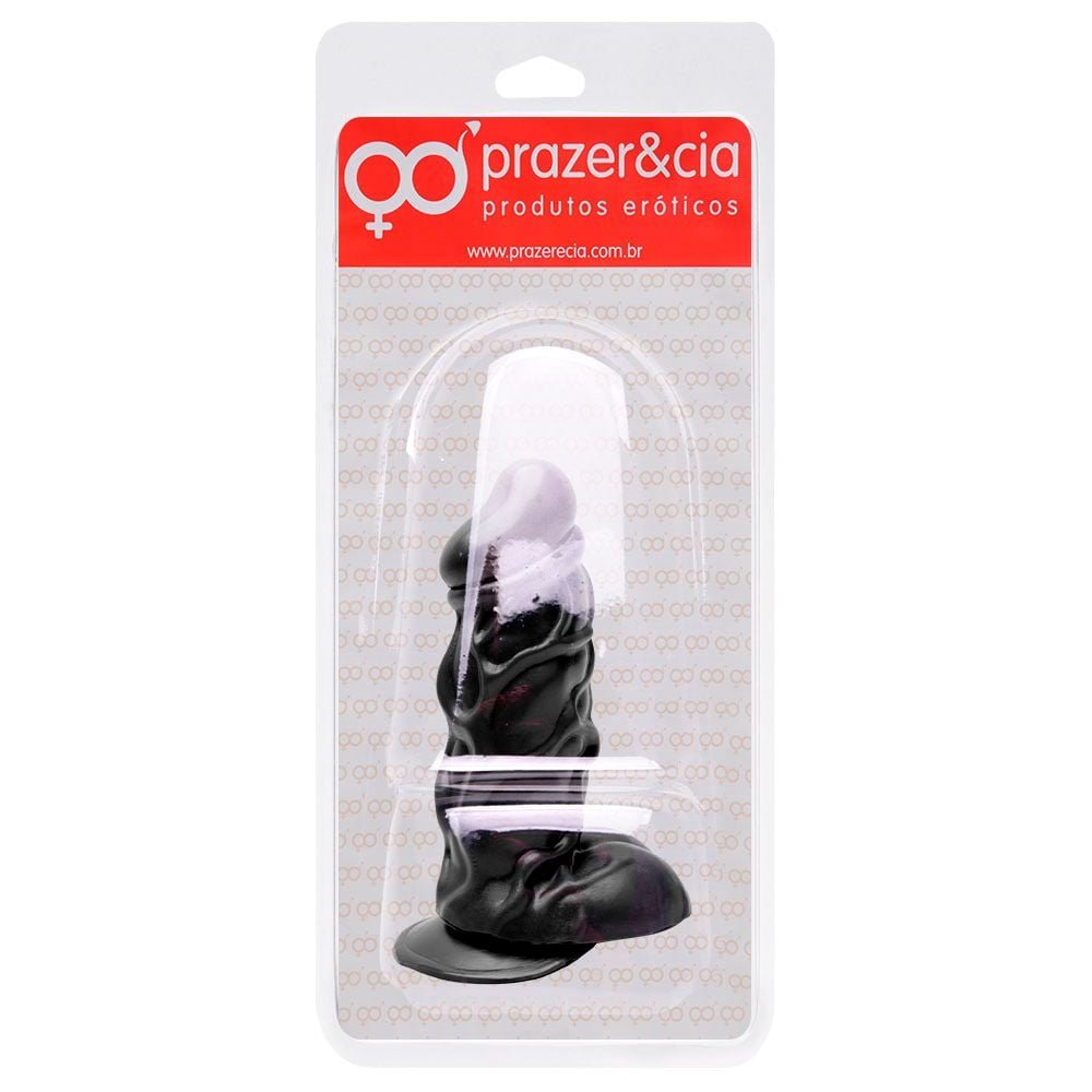 Pênis De Borracha Maciça 14,2 X 4,3cm Prazer E Cia