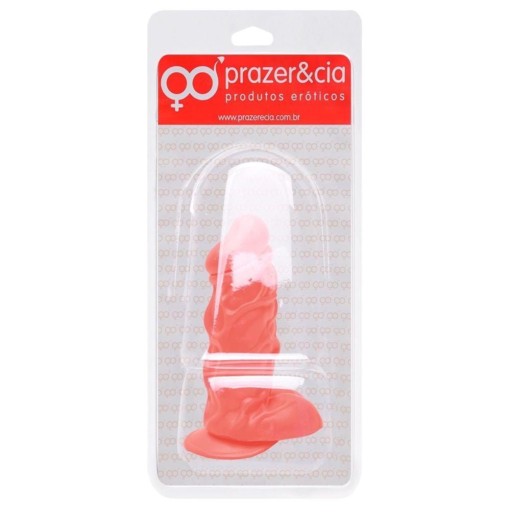Pênis De Borracha Maciça 14,2 X 4,3cm Prazer E Cia