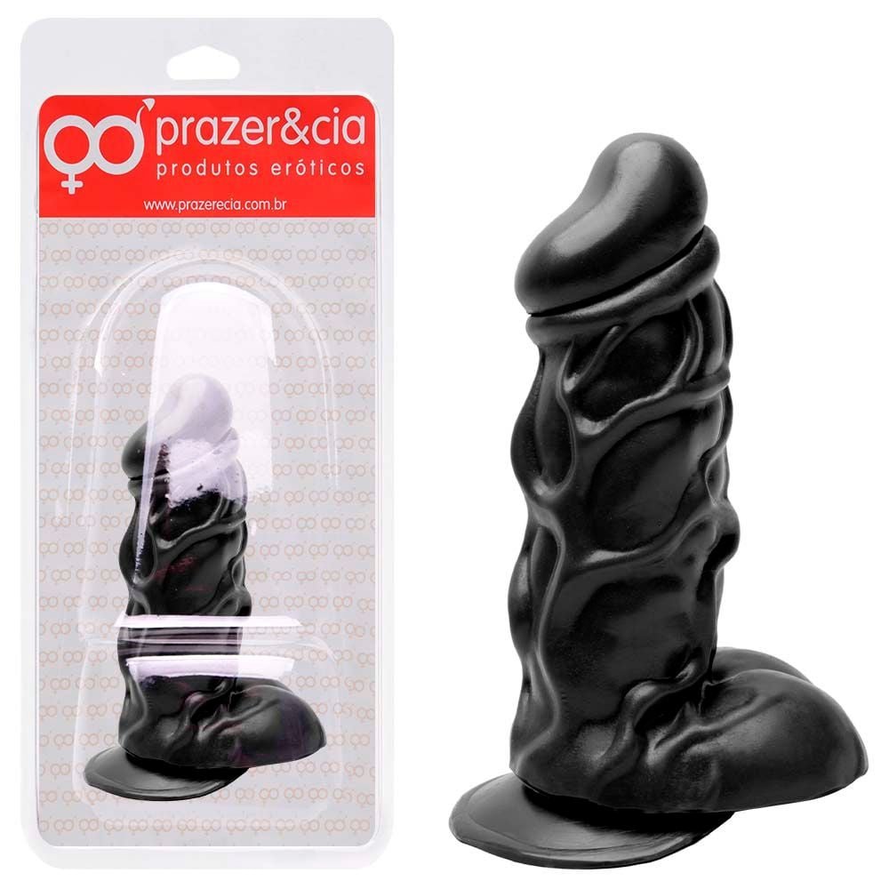 Pênis De Borracha Maciça 14,2 X 4,3cm Prazer E Cia