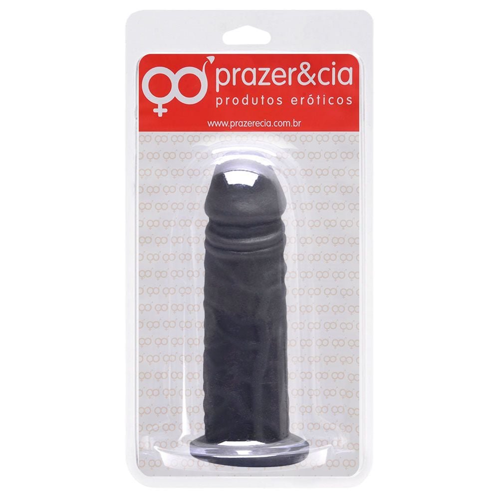 Pênis De Borracha Maciça 14,2 X 4cm Prazer E Cia