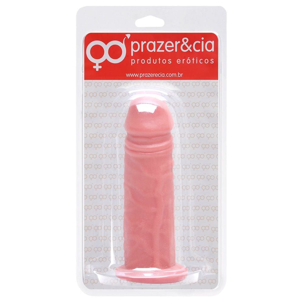 Pênis De Borracha Maciça 14,2 X 4cm Prazer E Cia