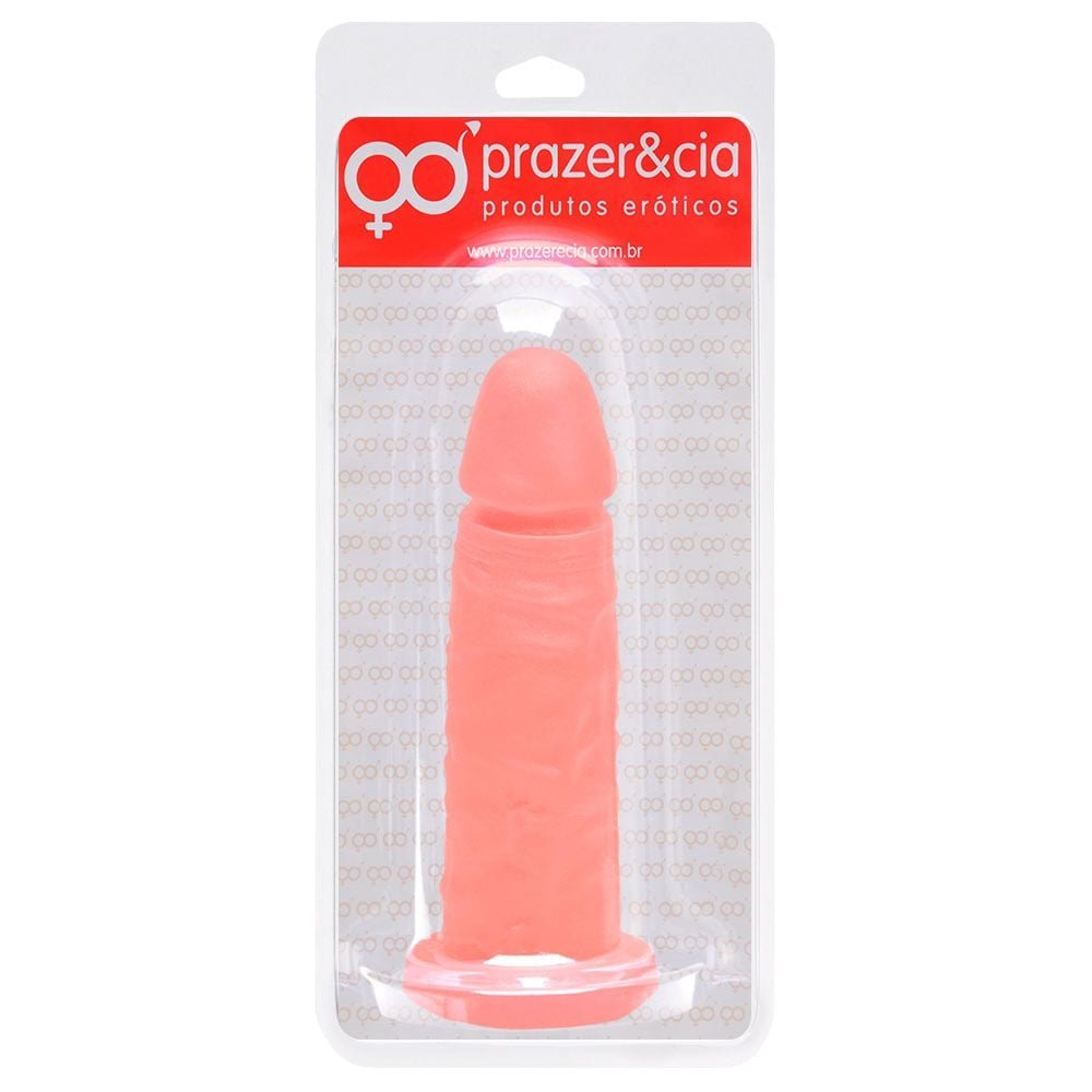 Pênis De Borracha Maciça 14,8 X 4cm Prazer E Cia